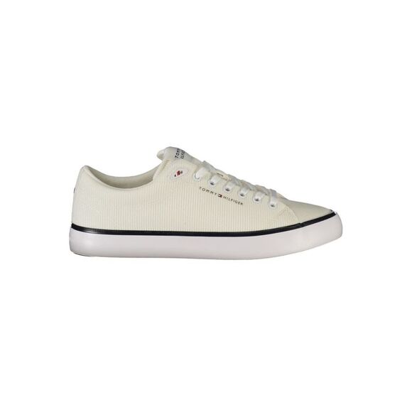 Tommy Hilfiger Bianco Polyester Men Men's Sneaker